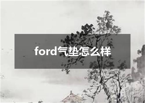 ford气垫怎么样