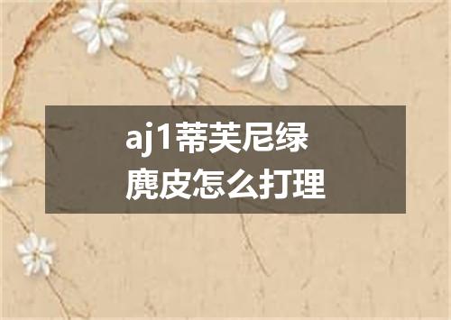 aj1蒂芙尼绿麂皮怎么打理