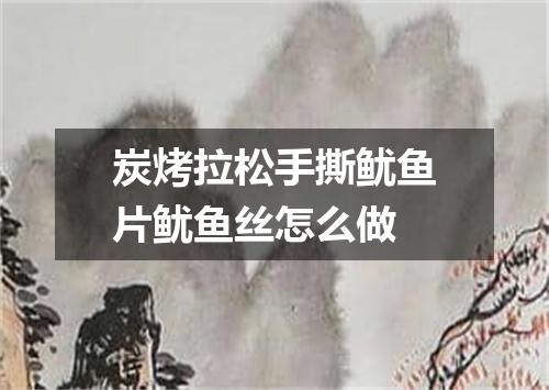 炭烤拉松手撕鱿鱼片鱿鱼丝怎么做