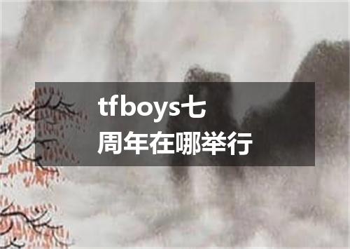 tfboys七周年在哪举行