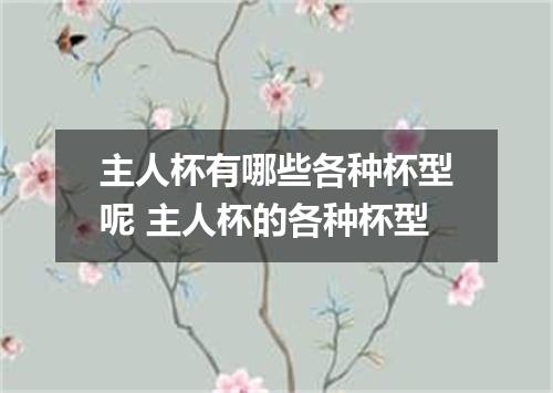 主人杯有哪些各种杯型呢 主人杯的各种杯型