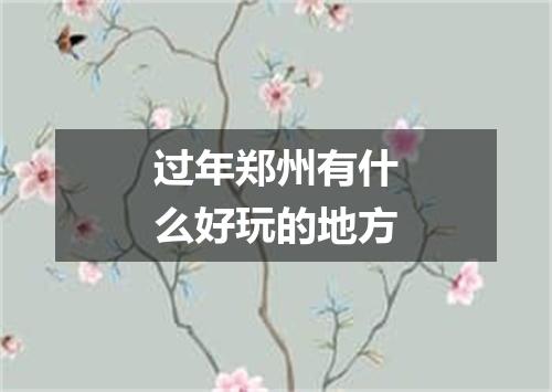 过年郑州有什么好玩的地方