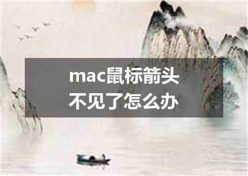 mac鼠标箭头不见了怎么办