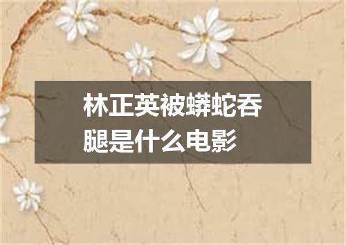 林正英被蟒蛇吞腿是什么电影