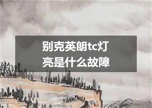 别克英朗tc灯亮是什么故障