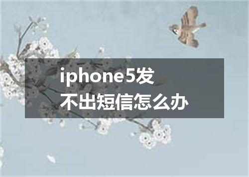 iphone5发不出短信怎么办
