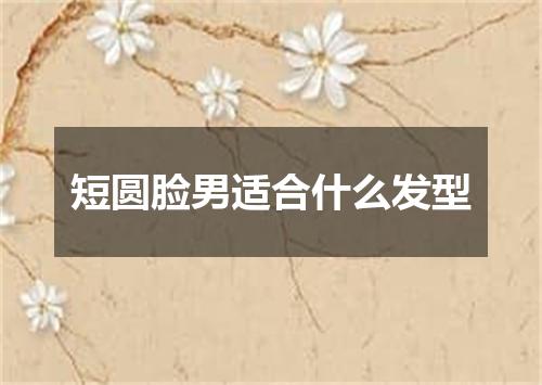 短圆脸男适合什么发型