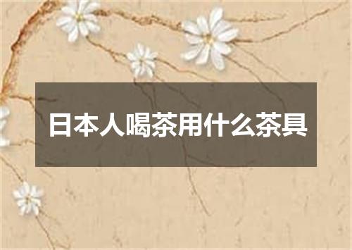日本人喝茶用什么茶具