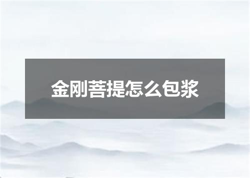 金刚菩提怎么包浆