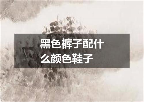 黑色裤子配什么颜色鞋子