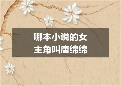 哪本小说的女主角叫唐绵绵