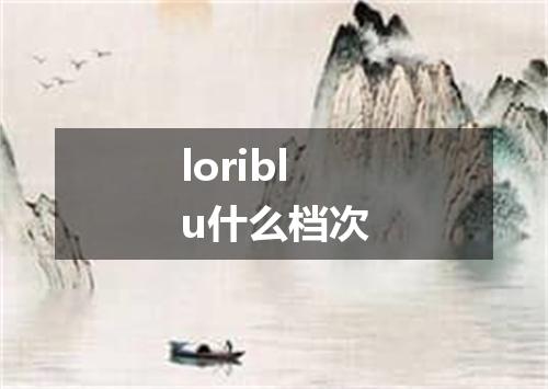 loriblu什么档次