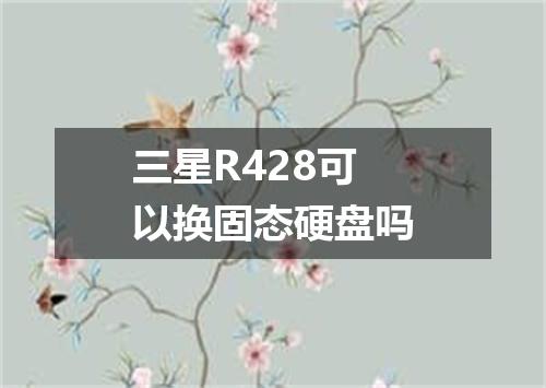 三星R428可以换固态硬盘吗