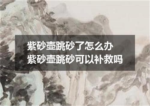紫砂壶跳砂了怎么办 紫砂壶跳砂可以补救吗