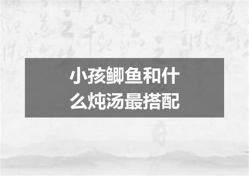 小孩鲫鱼和什么炖汤最搭配