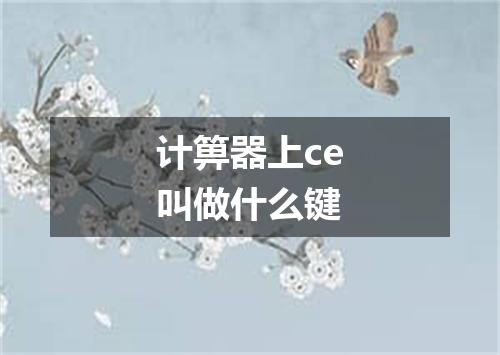 计箅器上ce叫做什么键