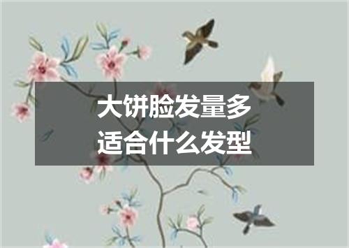 大饼脸发量多适合什么发型