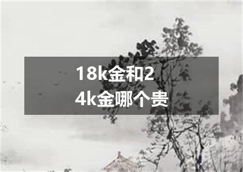 18k金和24k金哪个贵