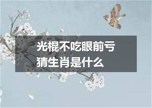 光棍不吃眼前亏猜生肖是什么