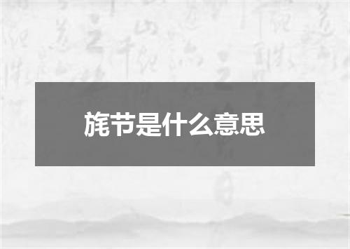 旄节是什么意思