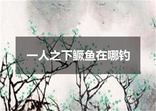一人之下鳜鱼在哪钓