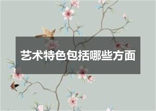 艺术特色包括哪些方面