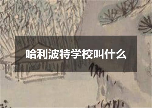 哈利波特学校叫什么