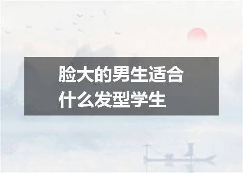 脸大的男生适合什么发型学生