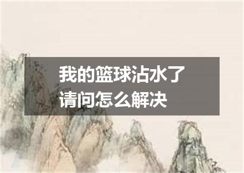 我的篮球沾水了请问怎么解决