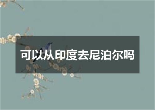 可以从印度去尼泊尔吗
