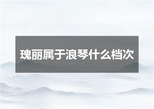 瑰丽属于浪琴什么档次
