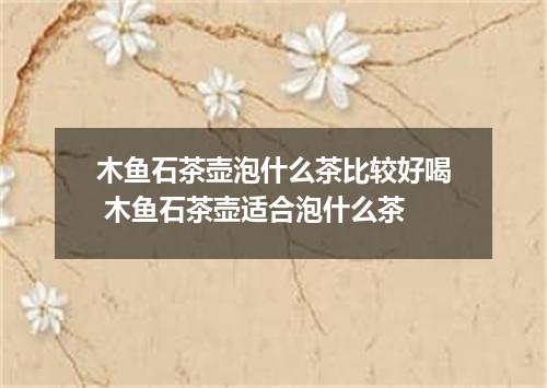 木鱼石茶壶泡什么茶比较好喝 木鱼石茶壶适合泡什么茶