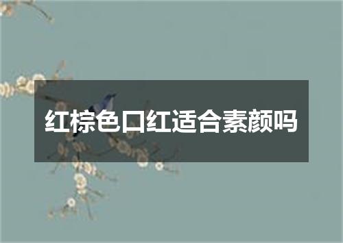 红棕色口红适合素颜吗