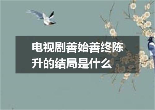 电视剧善始善终陈升的结局是什么