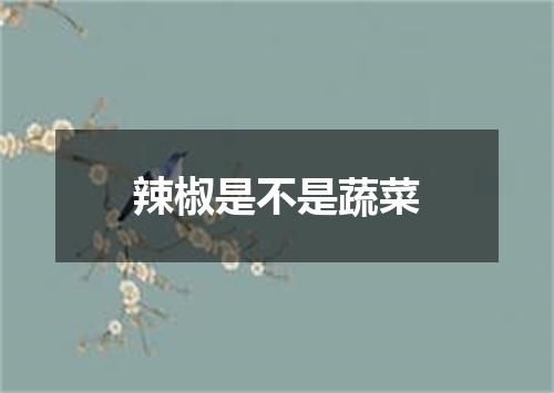 辣椒是不是蔬菜