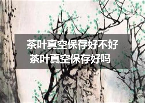 茶叶真空保存好不好 茶叶真空保存好吗