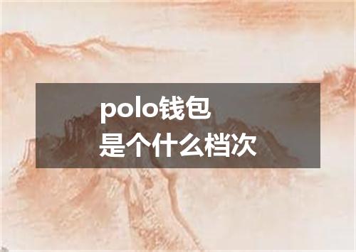 polo钱包是个什么档次