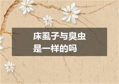 床虱子与臭虫是一样的吗