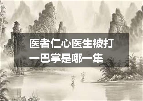 医者仁心医生被打一巴掌是哪一集