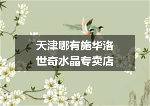 天津哪有施华洛世奇水晶专卖店