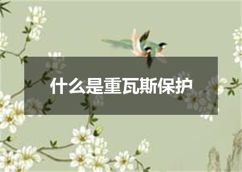 什么是重瓦斯保护