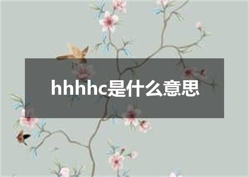 hhhhc是什么意思