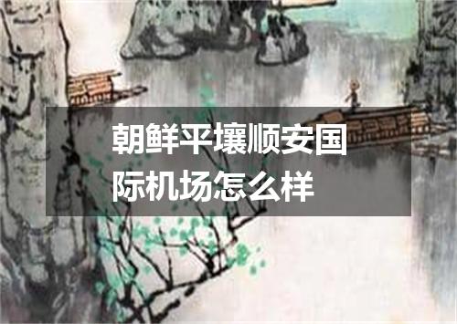 朝鲜平壤顺安国际机场怎么样