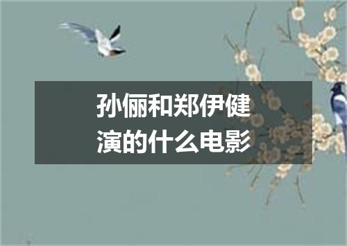 孙俪和郑伊健演的什么电影