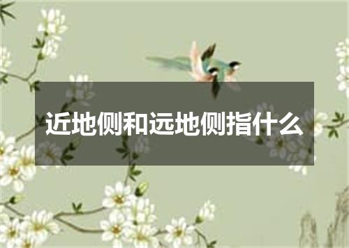 近地侧和远地侧指什么