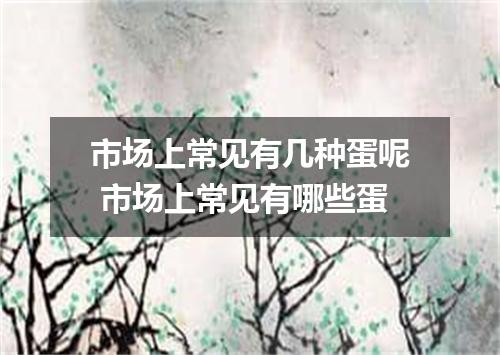 市场上常见有几种蛋呢 市场上常见有哪些蛋