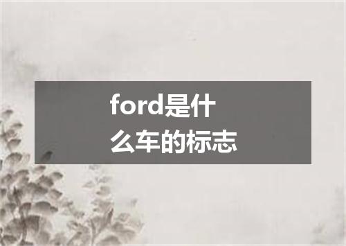 ford是什么车的标志