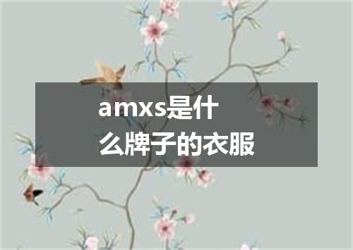 amxs是什么牌子的衣服