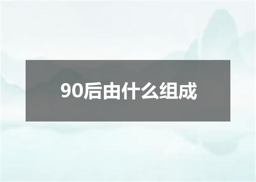 90后由什么组成