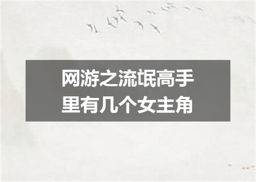 网游之流氓高手里有几个女主角